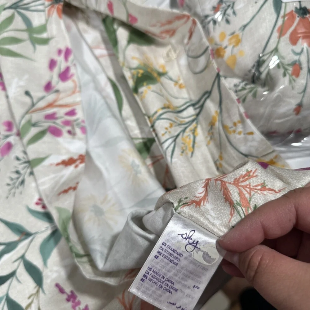NIB $455 Sky [‎ 5 Piece Set ] Sky Autumn Posies Duvet Cover Set + Shams